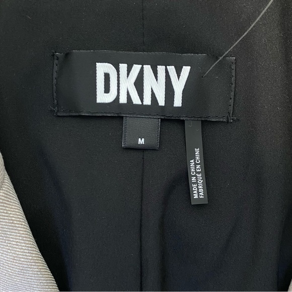 DKNY Mixed Media Tailored Jacket - Picture 8 of 14